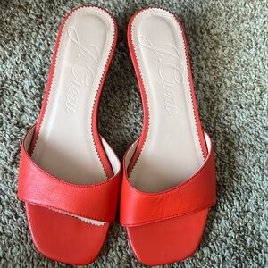 J crew - open toe heels